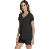 image:imageWiWi Viscose from Bamboo Cami Top Pajama Set for Women Sleeveless Tops with Shorts Pjs Sets SXXLBblack