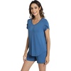 image:imageWiWi Viscose from Bamboo Cami Top Pajama Set for Women Sleeveless Tops with Shorts Pjs Sets SXXLBprussian Blue