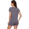 image:imageWiWi Viscose from Bamboo Cami Top Pajama Set for Women Sleeveless Tops with Shorts Pjs Sets SXXLCpurplish Grey