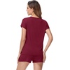 image:imageWiWi Viscose from Bamboo Cami Top Pajama Set for Women Sleeveless Tops with Shorts Pjs Sets SXXLCwine