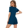 image:imageWiWi Viscose from Bamboo Cami Top Pajama Set for Women Sleeveless Tops with Shorts Pjs Sets SXXLEpeacock Blue