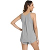 image:imageWiWi Viscose from Bamboo Cami Top Pajama Set for Women Sleeveless Tops with Shorts Pjs Sets SXXLFheather Grey