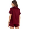 image:imageWiWi Viscose from Bamboo Cami Top Pajama Set for Women Sleeveless Tops with Shorts Pjs Sets SXXLGburgundy