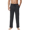 image:imageWiWi Viscose from Bamboo Mens Sleep Pant Sports Trousers with Pockets Light Bottom SXXLAcharcoal Heather