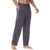 image:imageWiWi Viscose from Bamboo Mens Sleep Pant Sports Trousers with Pockets Light Bottom SXXLAdark Grey