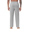 image:imageWiWi Viscose from Bamboo Mens Sleep Pant Sports Trousers with Pockets Light Bottom SXXLAheather Grey