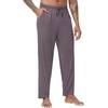 image:imageWiWi Viscose from Bamboo Mens Sleep Pant Sports Trousers with Pockets Light Bottom SXXLAmisty Grey