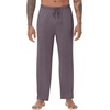 image:imageWiWi Viscose from Bamboo Mens Sleep Pant Sports Trousers with Pockets Light Bottom SXXLAmisty Grey