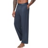 image:imageWiWi Viscose from Bamboo Mens Sleep Pant Sports Trousers with Pockets Light Bottom SXXLBmidnight Blue