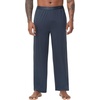 image:imageWiWi Viscose from Bamboo Mens Sleep Pant Sports Trousers with Pockets Light Bottom SXXLBmidnight Blue