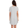 image:imageWiWi Viscose from Bamboo Nightgowns for Women Lightweight Casual Nightgown Short Sleeve Sleep Shirt Soft Summer Night SXXLAash Grey