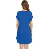 image:imageWiWi Viscose from Bamboo Nightgowns for Women Lightweight Casual Nightgown Short Sleeve Sleep Shirt Soft Summer Night SXXLAbright Blue