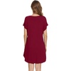 image:imageWiWi Viscose from Bamboo Nightgowns for Women Lightweight Casual Nightgown Short Sleeve Sleep Shirt Soft Summer Night SXXLAwine