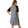 image:imageWiWi Viscose from Bamboo Nightgowns for Women Lightweight Casual Nightgown Short Sleeve Sleep Shirt Soft Summer Night SXXLBdark Heather Grey