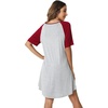 image:imageWiWi Viscose from Bamboo Nightgowns for Women Lightweight Casual Nightgown Short Sleeve Sleep Shirt Soft Summer Night SXXLBlight Heather GreyWine Red