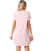 image:imageWiWi Viscose from Bamboo Nightgowns for Women Lightweight Casual Nightgown Short Sleeve Sleep Shirt Soft Summer Night SXXLCpink