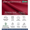 image:imageWiWi Viscose from Bamboo Nightgowns for Women Lightweight Casual Nightgown Short Sleeve Sleep Shirt Soft Summer Night SXXLCwine Red