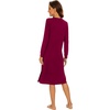 image:imageWiWi Viscose from Bamboo Nightgowns for Women Long Sleeve Nightgown Soft Pajamas Warm Pj Dress SXXLAwine