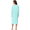 image:imageWiWi Viscose from Bamboo Nightgowns for Women Long Sleeve Nightgown Soft Pajamas Warm Pj Dress SXXLBaqua