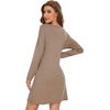 image:imageWiWi Viscose from Bamboo Nightgowns for Women Long Sleeve Sleep Shirts Soft Sleepwear Pajamas Nightshirts SXXLAcamel