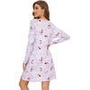 image:imageWiWi Viscose from Bamboo Nightgowns for Women Long Sleeve Sleep Shirts Soft Sleepwear Pajamas Nightshirts SXXLAgreyPeony