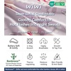 image:imageWiWi Viscose from Bamboo Nightgowns for Women Long Sleeve Sleep Shirts Soft Sleepwear Pajamas Nightshirts SXXLAgreyPeony