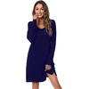 image:imageWiWi Viscose from Bamboo Nightgowns for Women Long Sleeve Sleep Shirts Soft Sleepwear Pajamas Nightshirts SXXLAnavy