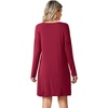 image:imageWiWi Viscose from Bamboo Nightgowns for Women Long Sleeve Sleep Shirts Soft Sleepwear Pajamas Nightshirts SXXLAwine