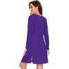 image:imageWiWi Viscose from Bamboo Nightgowns for Women Long Sleeve Sleep Shirts Soft Sleepwear Pajamas Nightshirts SXXLBlilac