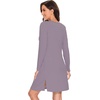 image:imageWiWi Viscose from Bamboo Nightgowns for Women Long Sleeve Sleep Shirts Soft Sleepwear Pajamas Nightshirts SXXLBviolet