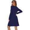 image:imageWiWi Viscose from Bamboo Nightgowns for Women Long Sleeve Sleep Shirts Soft Sleepwear Pajamas Nightshirts SXXLCnavy