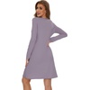 image:imageWiWi Viscose from Bamboo Nightgowns for Women Long Sleeve Sleep Shirts Soft Sleepwear Pajamas Nightshirts SXXLCviolet