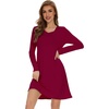 image:imageWiWi Viscose from Bamboo Nightgowns for Women Long Sleeve Sleep Shirts Soft Sleepwear Pajamas Nightshirts SXXLCwine