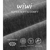 image:imageWiWi Viscose from Bamboo Nightgowns for Women Short Sleeve Sleep Shirt V Neck Nightgown Plus Size Sleepwear S4XAdark Heather Grey
