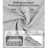 image:imageWiWi Viscose from Bamboo Nightgowns for Women Short Sleeve Sleep Shirt V Neck Nightgown Plus Size Sleepwear S4XAheather Grey