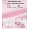 image:imageWiWi Viscose from Bamboo Nightgowns for Women Short Sleeve Sleep Shirt V Neck Nightgown Plus Size Sleepwear S4XApink