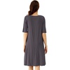 image:imageWiWi Viscose from Bamboo Nightgowns for Women Short Sleeve Sleep Shirt V Neck Nightgown Plus Size Sleepwear S4XCdark Grey