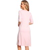image:imageWiWi Viscose from Bamboo Nightgowns for Women Short Sleeve Sleep Shirt V Neck Nightgown Plus Size Sleepwear S4XCpink