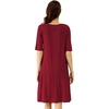 image:imageWiWi Viscose from Bamboo Nightgowns for Women Short Sleeve Sleep Shirt V Neck Nightgown Plus Size Sleepwear S4XCwine