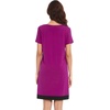 image:imageWiWi Viscose from Bamboo Nightgowns for Women Short Sleeve Sleep Shirt V Neck Nightgown Plus Size Sleepwear S4XDdark Reddish Purple
