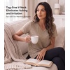 image:imageWiWi Viscose from Bamboo Pajama Tops for Women Super Soft Short Sleeve Tee V Neck Sleep Cooling TShirt Pjs Sleepwear SXXLAcamel