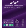 image:imageWiWi Viscose from Bamboo Pajama Tops for Women Super Soft Short Sleeve Tee V Neck Sleep Cooling TShirt Pjs Sleepwear SXXLAdark Purple