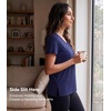 image:imageWiWi Viscose from Bamboo Pajama Tops for Women Super Soft Short Sleeve Tee V Neck Sleep Cooling TShirt Pjs Sleepwear SXXLAnavy