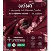 image:imageWiWi Viscose from Bamboo Pajama Tops for Women Super Soft Short Sleeve Tee V Neck Sleep Cooling TShirt Pjs Sleepwear SXXLAredPink Rose