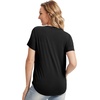 image:imageWiWi Viscose from Bamboo Pajama Tops for Women Super Soft Short Sleeve Tee V Neck Sleep Cooling TShirt Pjs Sleepwear SXXLBblack
