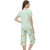 image:imageWiWi Viscose from Bamboo Pajamas Set for Women Summer Sleepwear Pjs Comfy Short Sleeve Tops Capri Pants Sets SXXLAsage GreenDark Teal Florals
