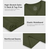 image:imageWiWi Viscose from Bamboo Pajamas Set for Women Super Soft Short Sleeve Cooling Summer Plus Size Pjs Sets Sleepwear S4XAarmy Green