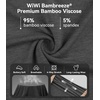 image:imageWiWi Viscose from Bamboo Pajamas Set for Women Super Soft Short Sleeve Cooling Summer Plus Size Pjs Sets Sleepwear S4XAcharcoal Heather