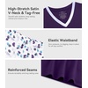 image:imageWiWi Viscose from Bamboo Pajamas Set for Women Super Soft Short Sleeve Cooling Summer Plus Size Pjs Sets Sleepwear S4XAdark Purpledark Purple Dots
