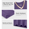image:imageWiWi Viscose from Bamboo Pajamas Set for Women Super Soft Short Sleeve Cooling Summer Plus Size Pjs Sets Sleepwear S4XAlavender